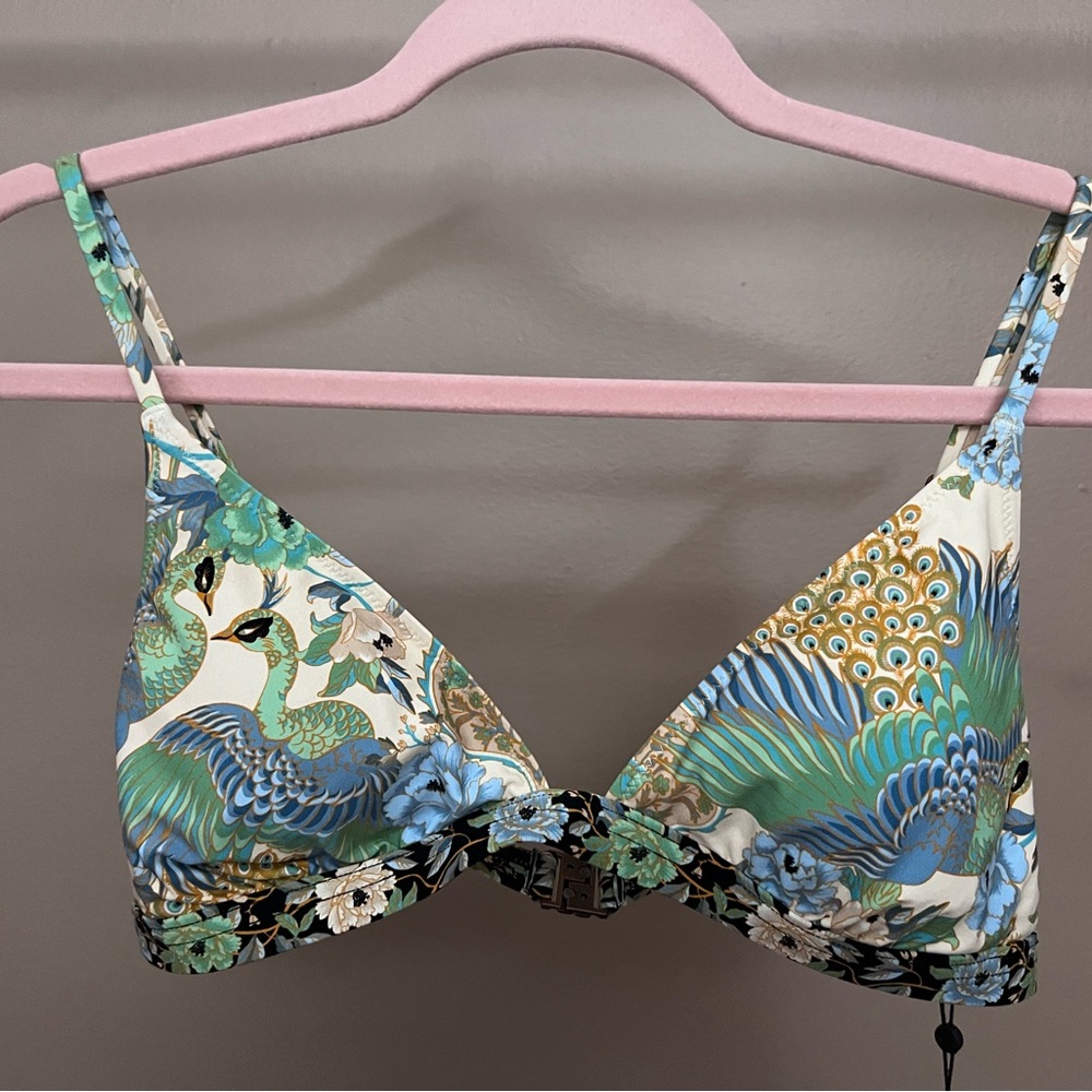 NWT Spell Cloud Dancer Triangle Bikini Top - Picture 8 of 15